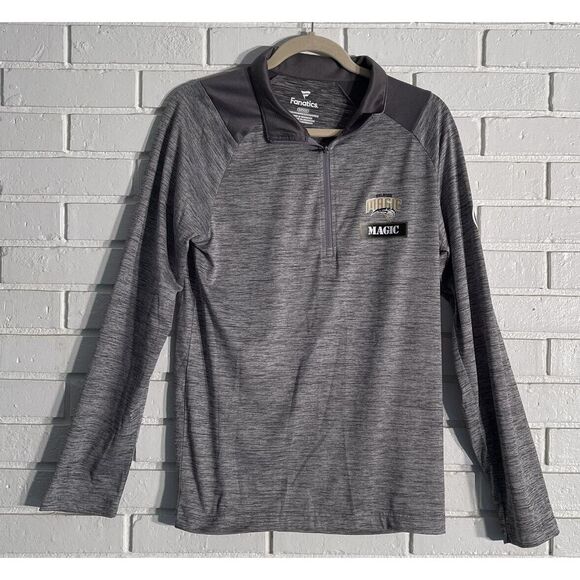 Fanatics Other - Orlando Magic Gray Small 1/4 Zip‎ Pullover Lightweight Long Sleeve NBA